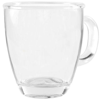 London Mug for Coffee, Tea, Cocoa | Set of 12 - Clear Glass 11.5oz