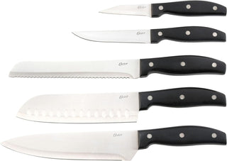 14 Piece Stainless Steel Knife Set W/Wood Block