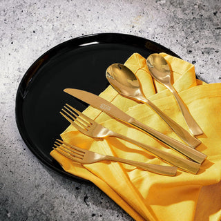 GE Holland Road - 20-Piece Flatware Set for 4 - Gold Color - Stainless Steel