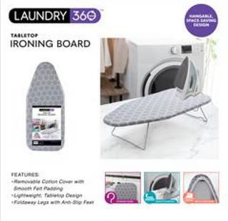 TABLE TOP IRON BOARD - With Hanger 27.5x11.8" Mesh top